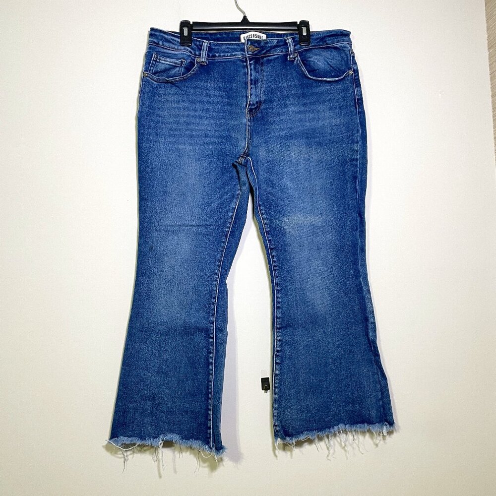 Junior Plus Disclosure Flare Jeans - Size 17/33